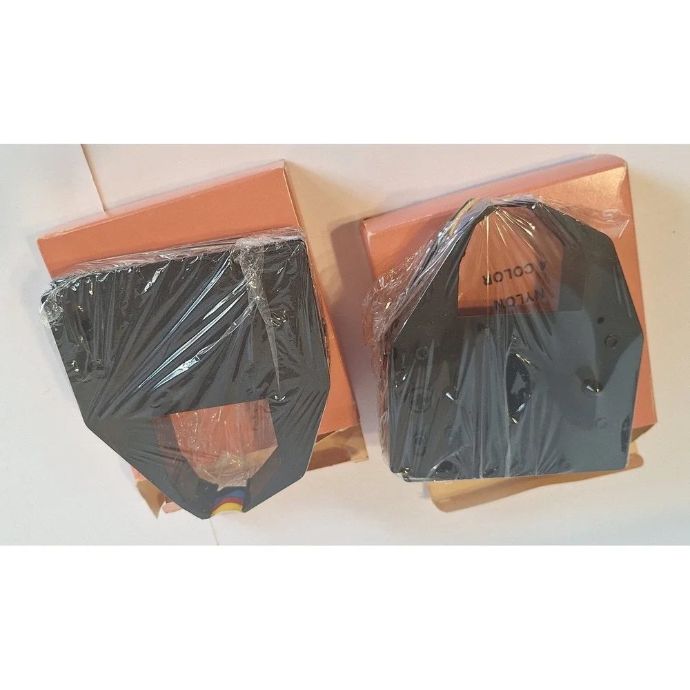 Lot of 2 Apple ImageWriter II Replacement Cartridges Part No 500 4 Color Nylon